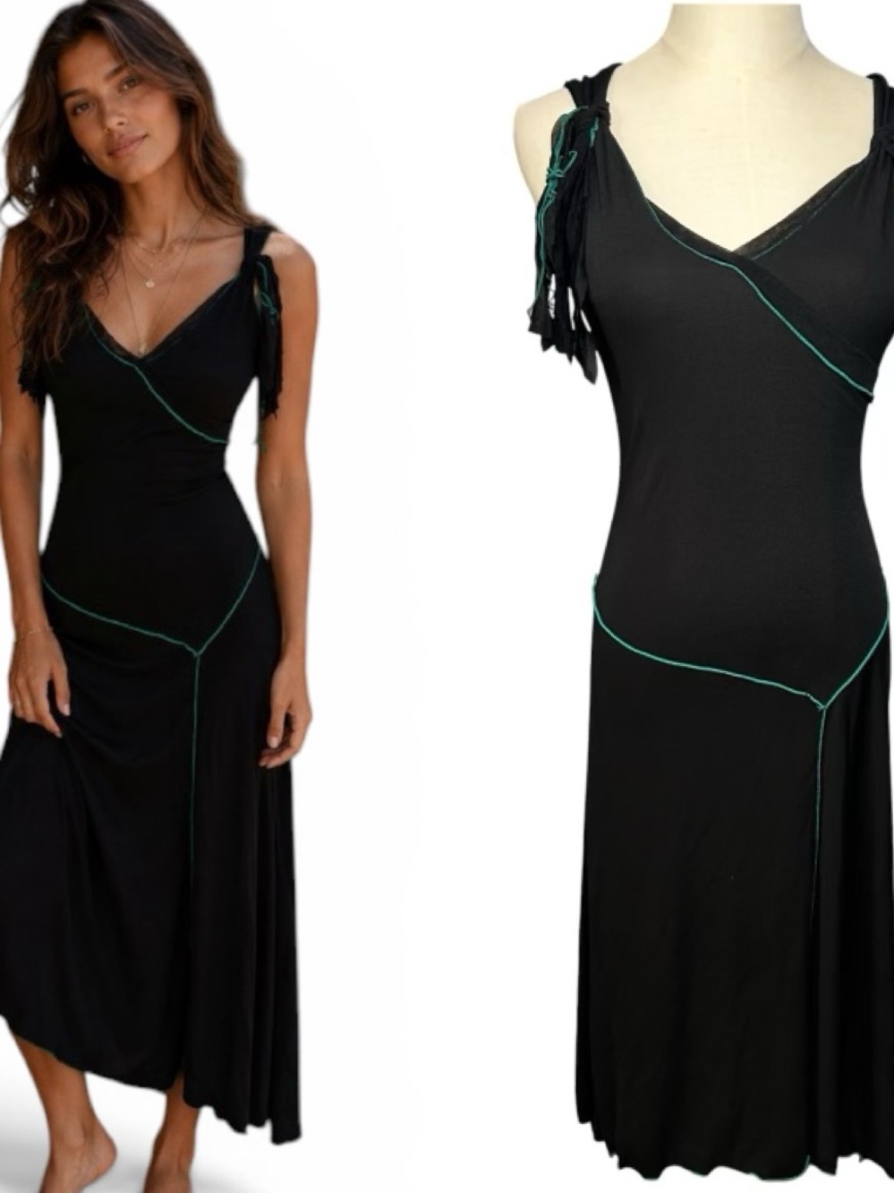 Max Studio Y2K Dark Romantic Whimsigoth Asymmetrical Midi Dress XS